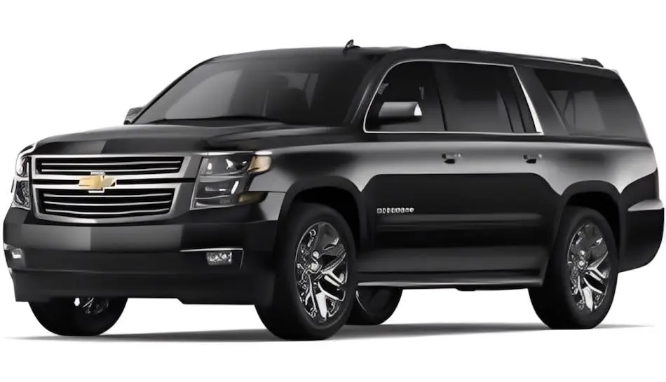 Black Chevrolet Suburban luxury SUV executive transportation